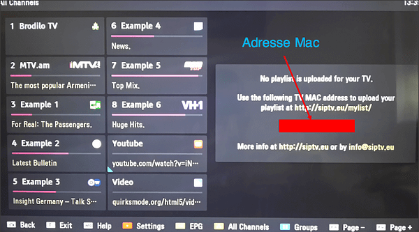 find mac address for samsung smart tv